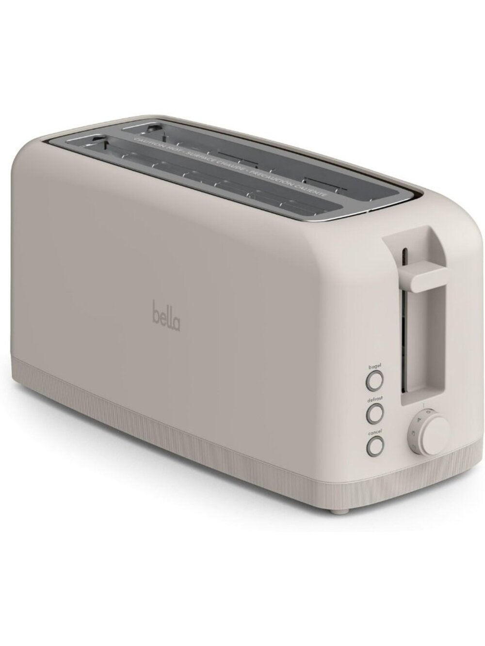 Fits-Anywhere™ 4-Slice Slim Toaster - Extra Long & Wide Slots, Oatmilk Color
